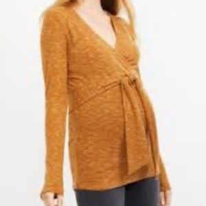 Maternity Tie Front Top